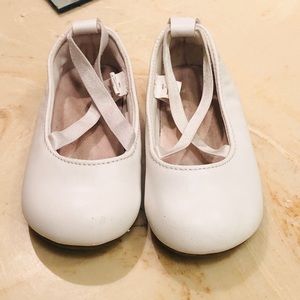 White Ballet Flats